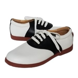 NWOT Willits Oxford Shoes Black White Laced